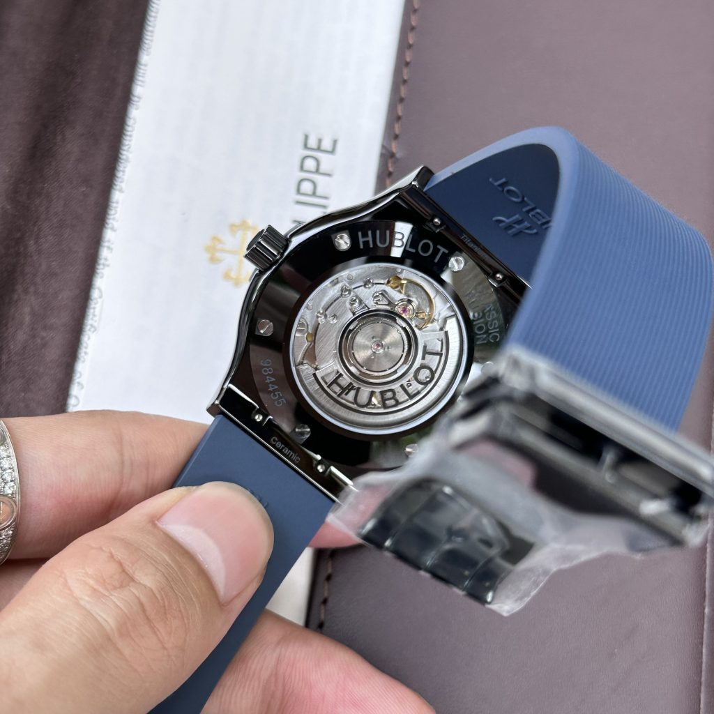 Đồng hồ Hublot chế tác Classic Fusion Ceramic màu xanh nhà máy JJZ (1)