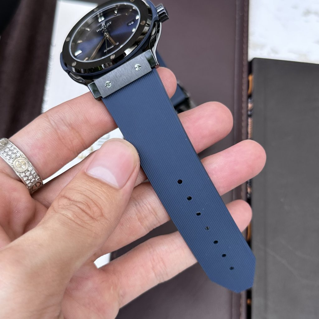 Đồng hồ Hublot chế tác Classic Fusion Ceramic màu xanh nhà máy JJZ (1)