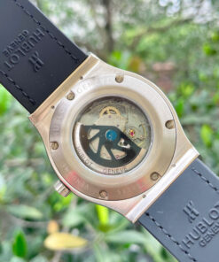 Đồng hồ Hublot nam đính đá baguette máy cơ Automatic Hublot Classic Fusion màu đen 42mm - DWatch