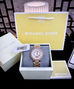 Đồng hồ MICHAEL KORS Camille Analog White Dial nữ đính đá Mk4700 Like auth 33mm