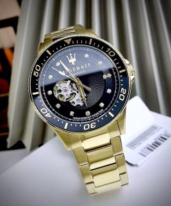 Đồng hồ Maserati Sfida Limited Edition nam màu Vàng Gold R8823140003 Fake cao cấp 44mm