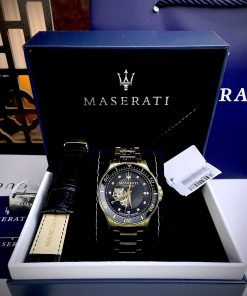 Đồng hồ Maserati Sfida Limited Edition nam màu Vàng Gold R8823140003 Fake cao cấp 44mm