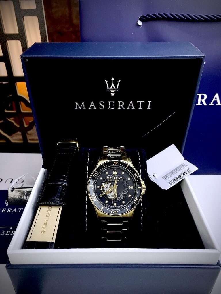 Đồng hồ Maserati Sfida Limited Edition nam màu Vàng Gold R8823140003 Fake cao cấp 44mm
