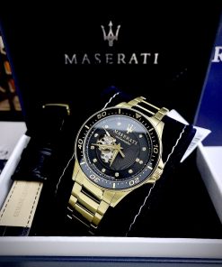 Đồng hồ Maserati Sfida Limited Edition nam màu Vàng Gold R8823140003 Fake cao cấp 44mm