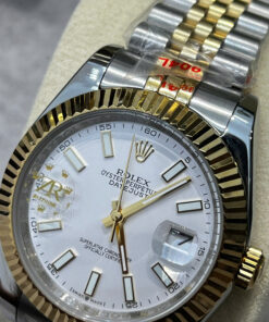 Đồng hồ Rolex DateJust nam demi cọc dạ quang máy cơ automatic bản super fake 41mm - DWatch