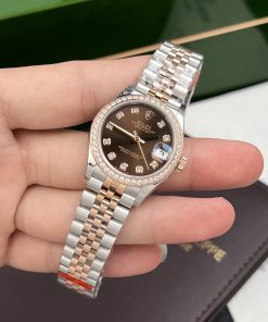 Đồng hồ Rolex Datejust Fake 11 mặt số Chocolate EW Factory 31mm (1)