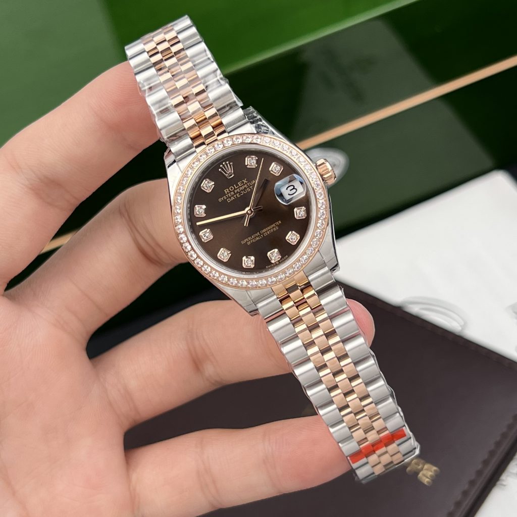 Đồng hồ Rolex Datejust Fake 11 mặt số Chocolate EW Factory 31mm (1)