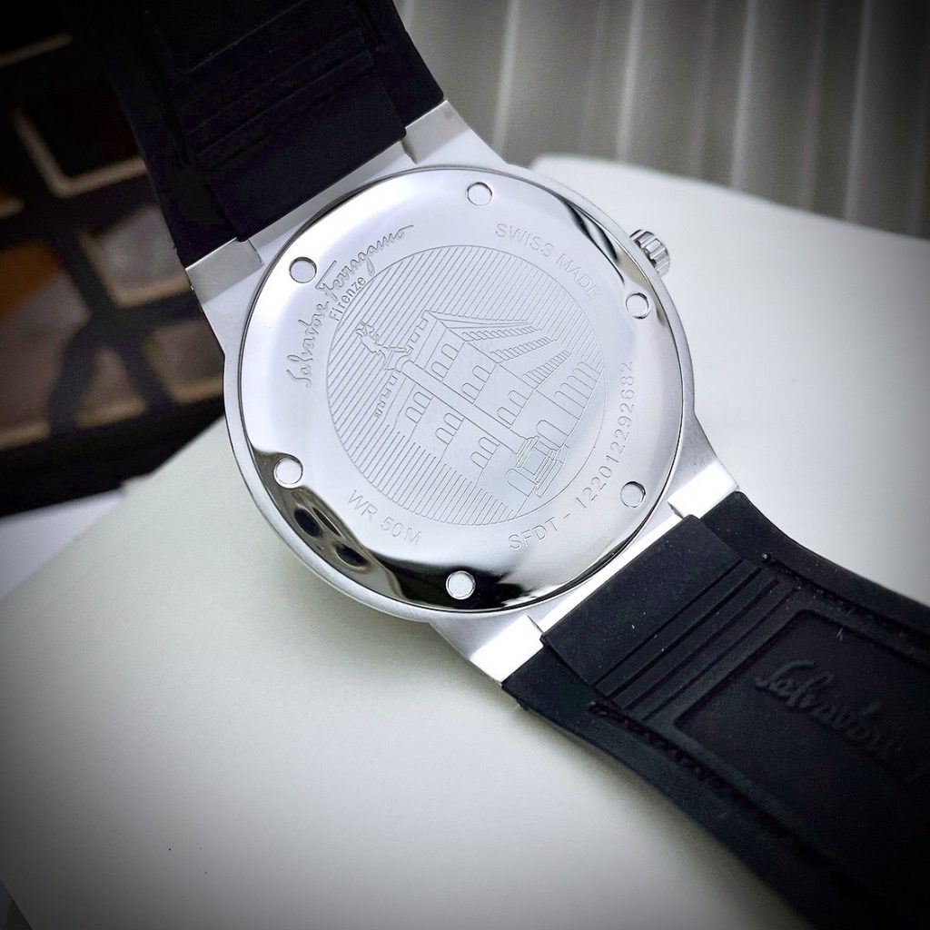 Đồng hồ Salavatore Ferragamo F-80 nam dây da Fake cao cấp 40mm