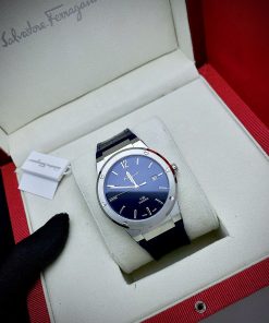 Đồng hồ Salavatore Ferragamo F-80 nam mặt màu xanh Supper Fake 40mm