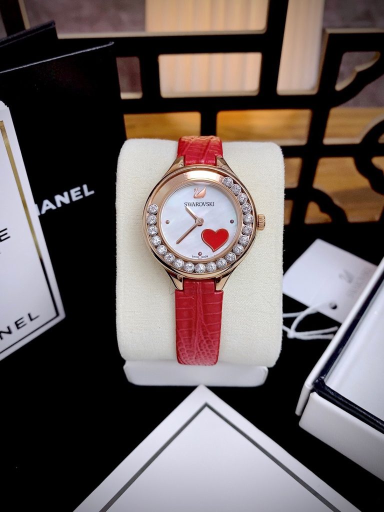 Đồng hồ Swarovski Lovely Crystals 5297584 nữ mặt trắng Like auth 31mm