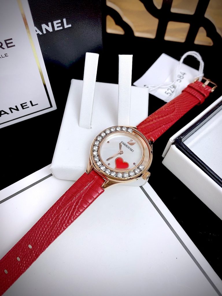 Đồng hồ Swarovski Lovely Crystals 5297584 nữ mặt trắng Like auth 31mm