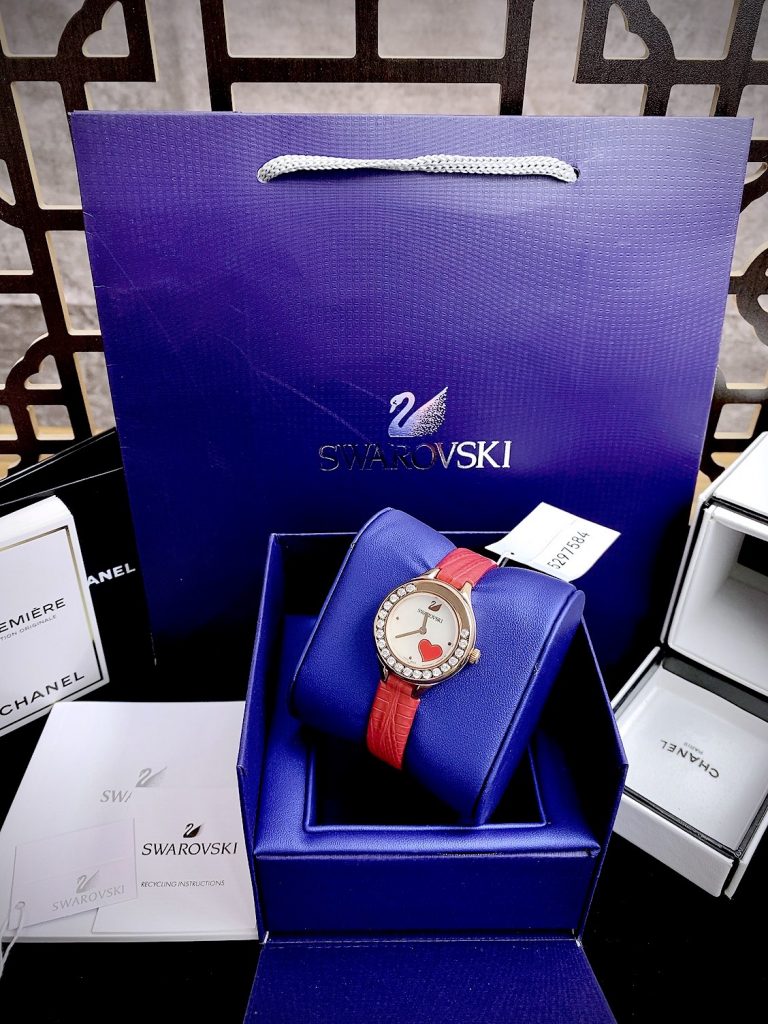 Đồng hồ Swarovski Lovely Crystals 5297584 nữ mặt trắng Like auth 31mm