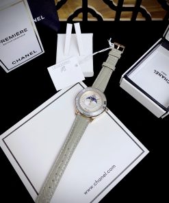 Đồng hồ Swarovski Octea Lux Moon nữ dây da Like Auth 38mm