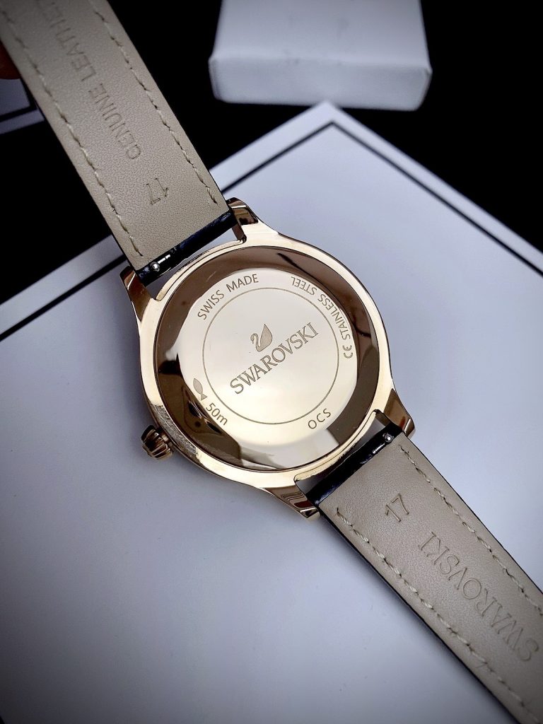 Đồng hồ Swarovski Octea Lux Moon nữ mặt đen Like Auth 38mm