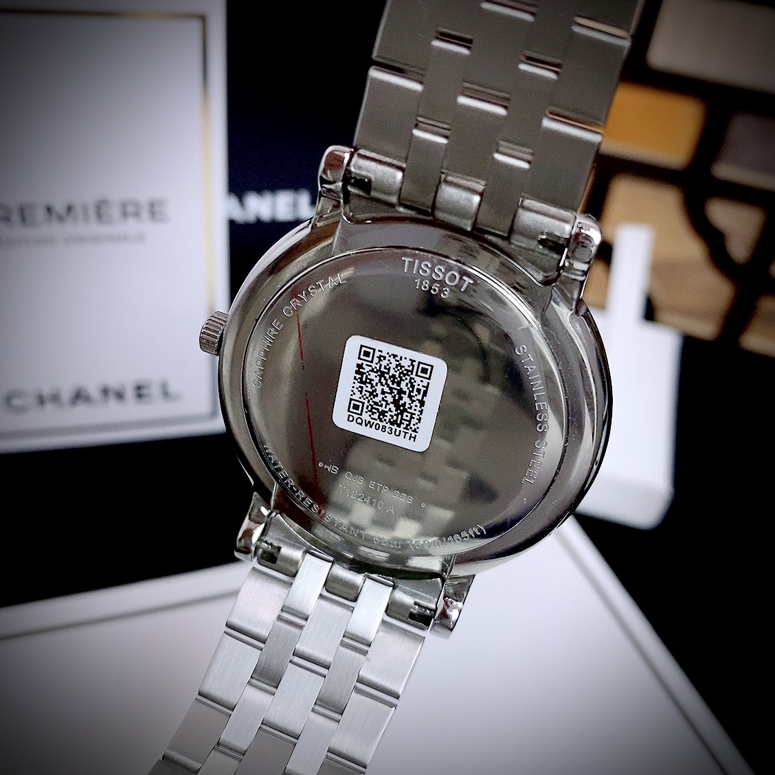 Đồng hồ Tissot Carson T122.410.11.053.00 nam mặt đen Fake giá rẻ 40mm (6) Đồng hồ Tissot Carson T122.410.11.053.00 nam mặt đen Fake giá rẻ 40mm