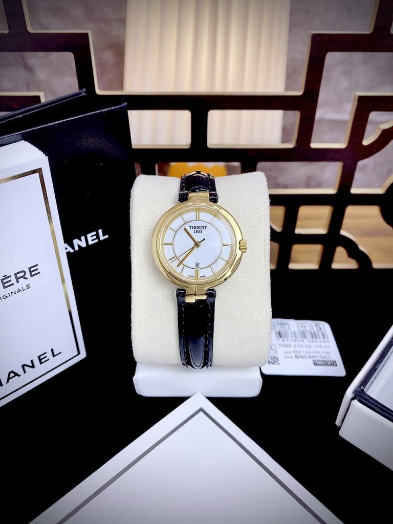 Đồng hồ Tissot Flamingo T094.210.26.111.00 nữ dây da Super Fake 29mm