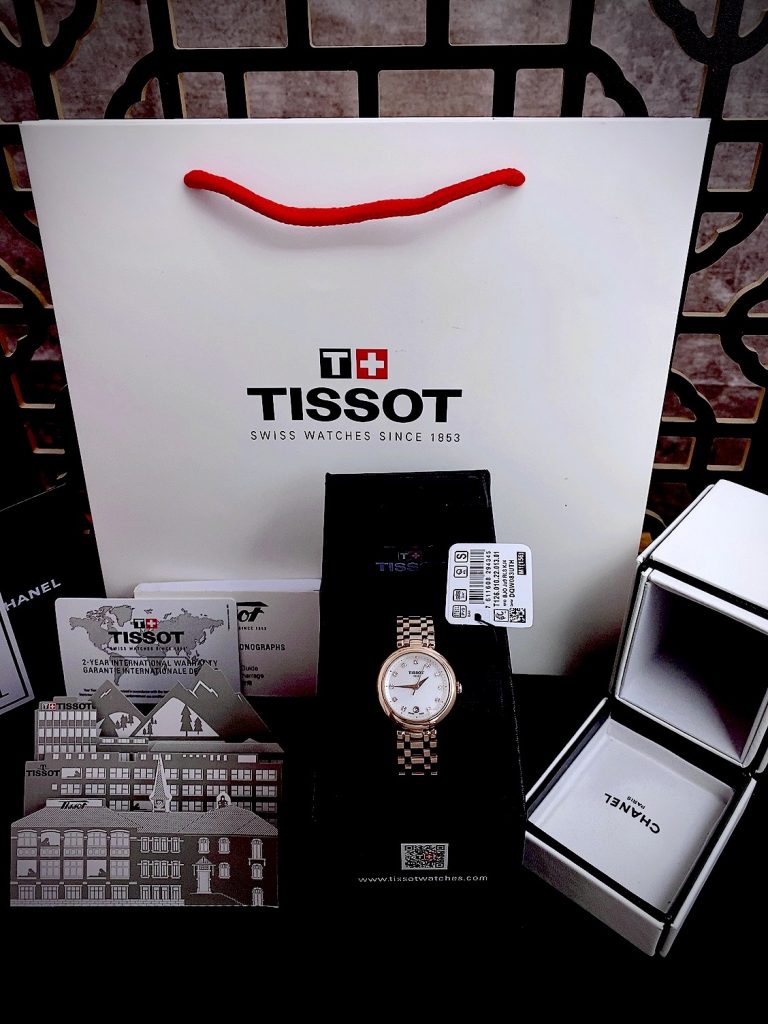 Đồng hồ Tissot Mini T-Classic nữ Rose Gold Super Fake 26mm