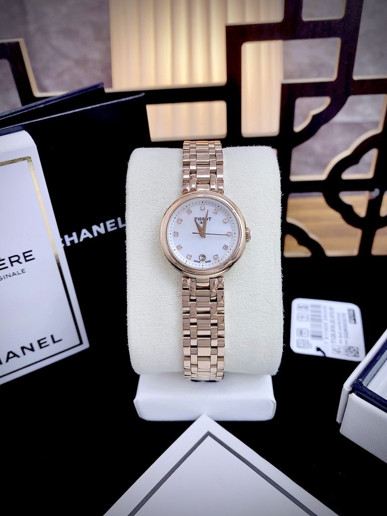 Đồng hồ Tissot Mini T-Classic nữ Rose Gold Super Fake 26mm