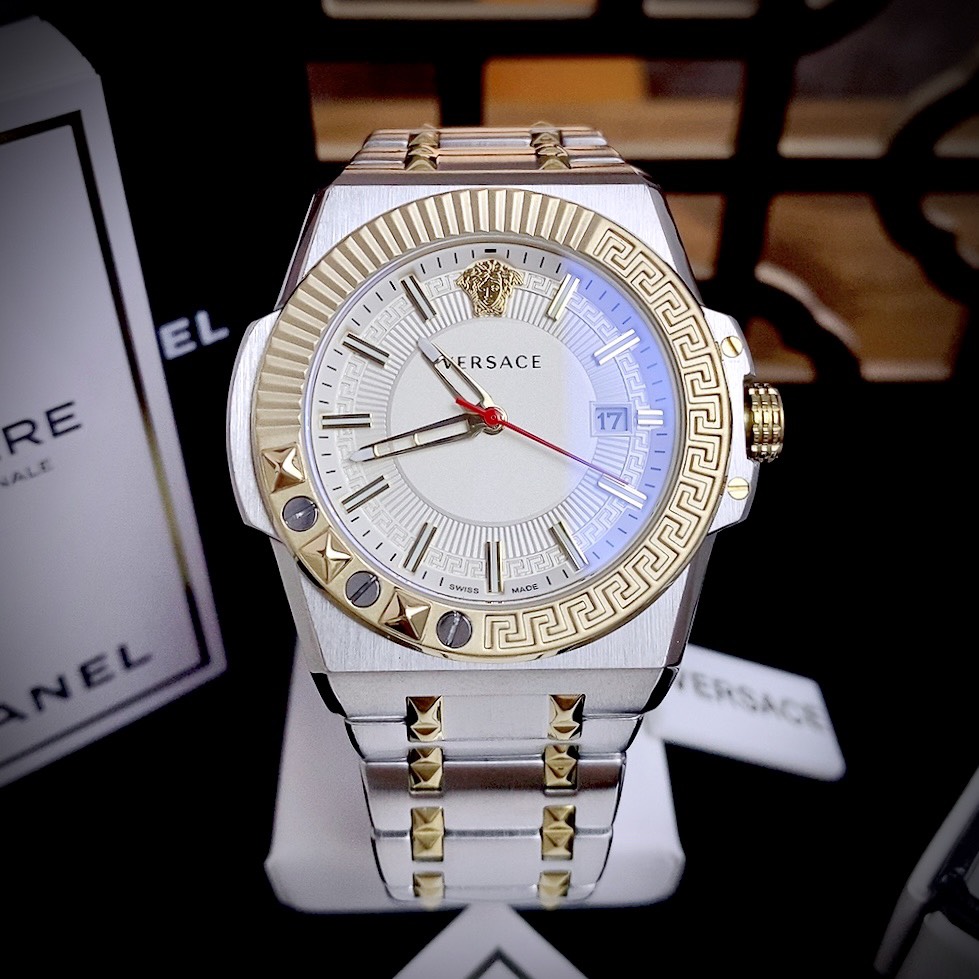 Đồng hồ Versace Chanin Reaction nam máy Quartz Nhật Fake giá rẻ 45mm