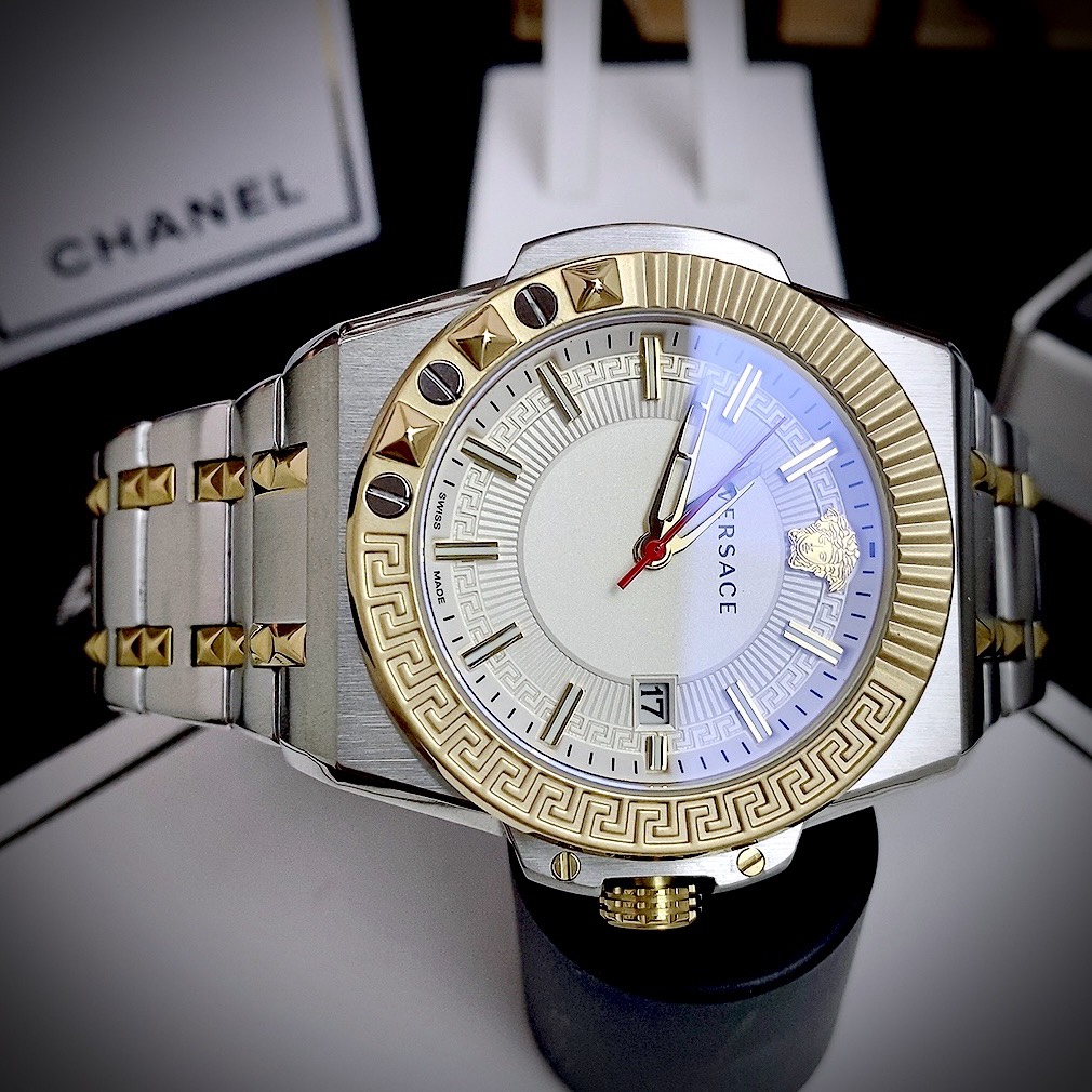 Đồng hồ Versace Chanin Reaction nam máy Quartz Nhật Fake giá rẻ 45mm
