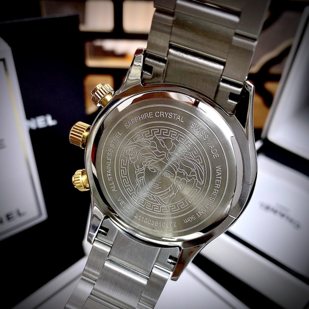 Đồng hồ Versace Chrono Classic VEV700419 dây kim loại nam tính lịch lãm Like auth 44mm