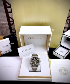 Đồng hồ Versace Chrono Classic VEV700419 dây kim loại nam tính lịch lãm Like auth 44mm