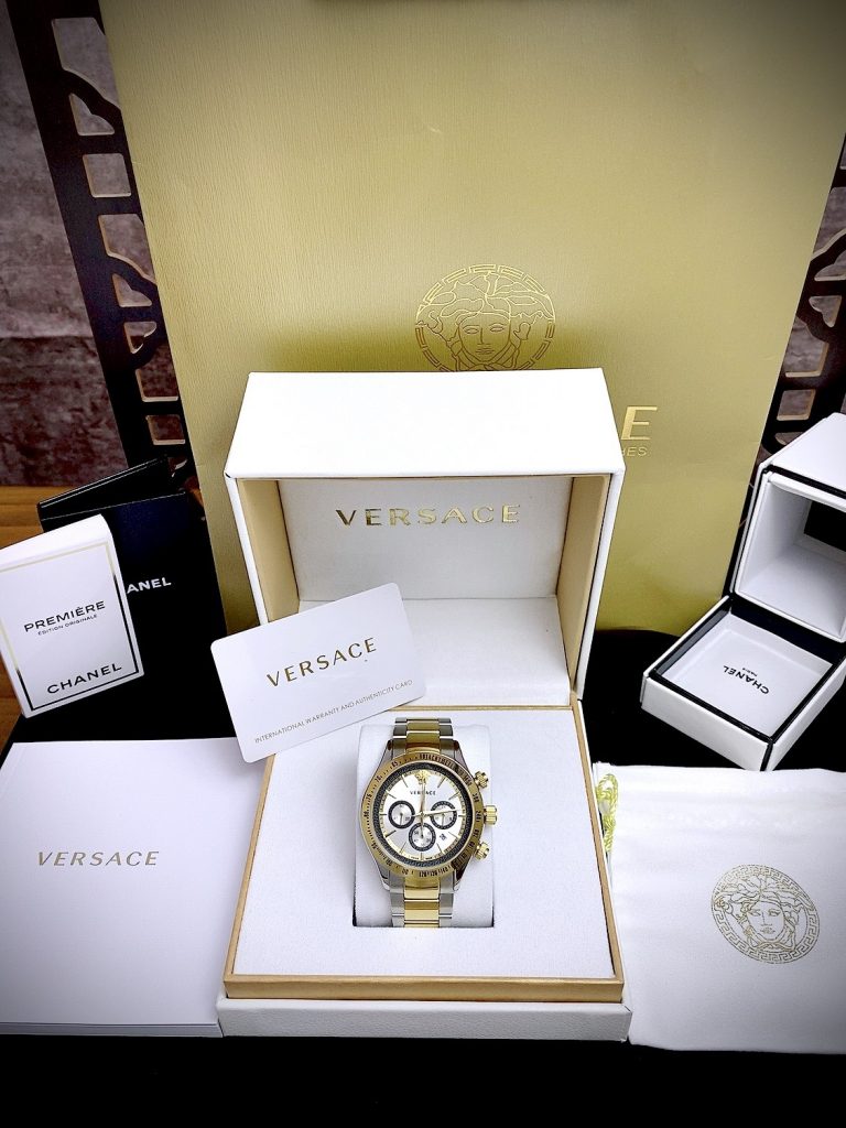 Đồng hồ Versace Chrono Classic VEV700519 nam mặt trắng Like auth 44mm