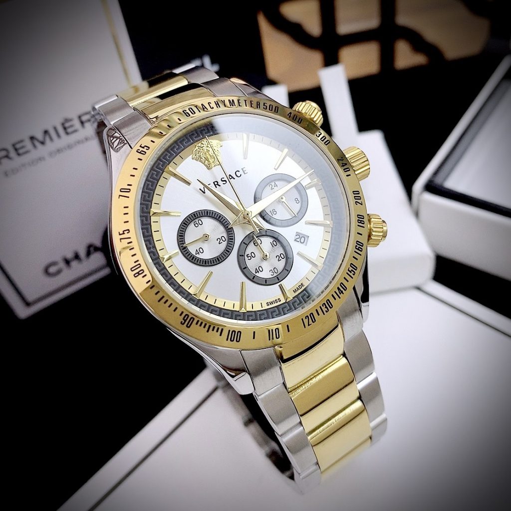 Đồng hồ Versace Chrono Classic VEV700519 nam mặt trắng Like auth 44mm