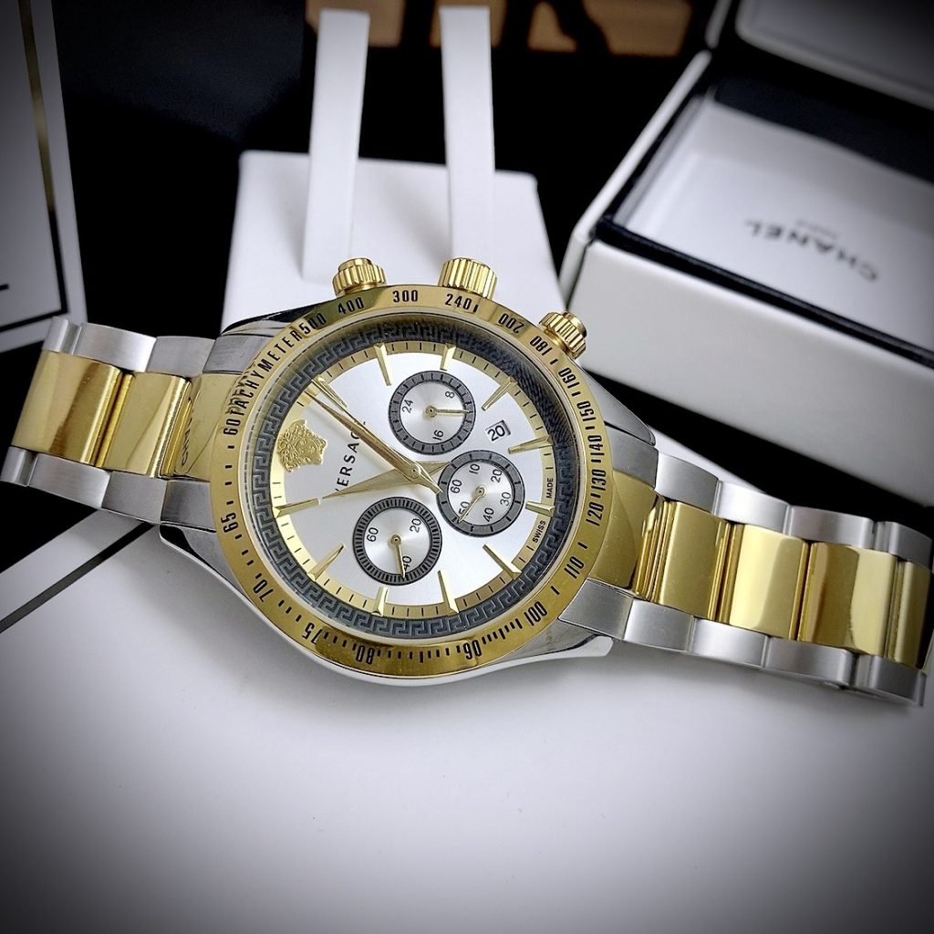 Đồng hồ Versace Chrono Classic VEV700519 nam mặt trắng Like auth 44mm