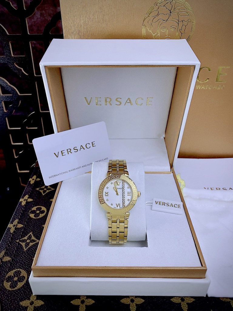 Đồng hồ Versace Greca Icon nữ màu Vàng Gold Like auth 36mm