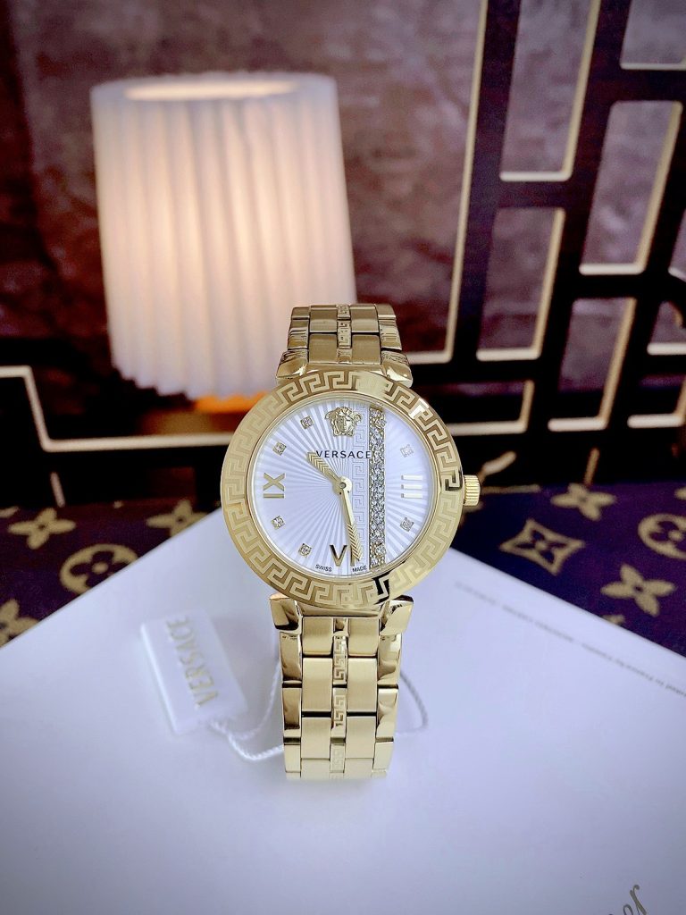 Đồng hồ Versace Greca Icon nữ màu Vàng Gold Like auth 36mm