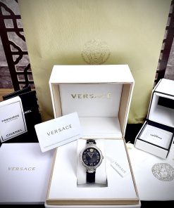 Đồng hồ Versace Greca Strap nữ dây da Like Auth 36mm