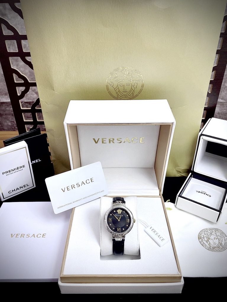 Đồng hồ Versace Greca Strap nữ dây da Like Auth 36mm