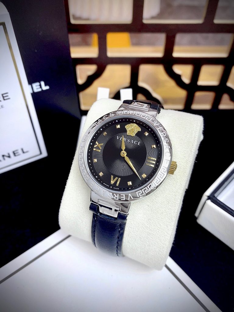 Đồng hồ Versace Greca Strap nữ dây da Like Auth 36mm