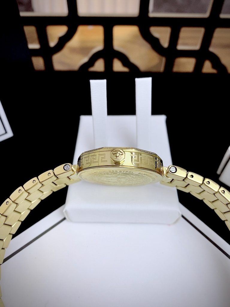 Đồng hồ Versace Ladies IDYA nữ màu Vàng Gold Like auth 35mm