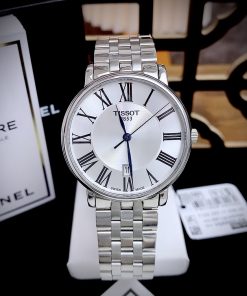 Đồng hồ nam Tissot Carson T122.410.11.033.00 dây kim loại Super Fake 40mm