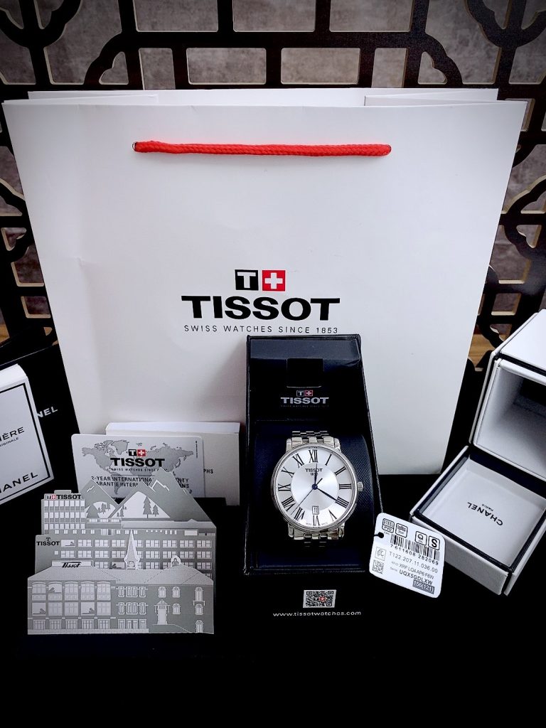 Đồng hồ nam Tissot Carson T122.410.11.033.00 dây kim loại Super Fake 40mm
