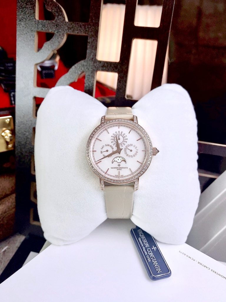 Đồng hồ nữ Vacheron Constantin Traditionnelle 2 màu dây Like auth 36.5mm