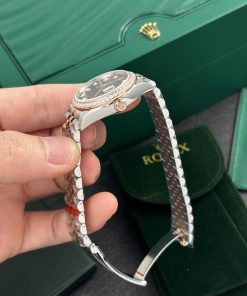 Rolex DateJust Chocolate Dial Diamonds Bezel Replica Women's 31mm (6)