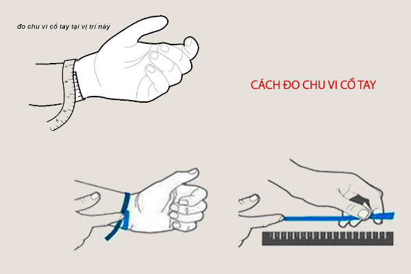 cổ tay 17cm đeo đồng hồ size bao nhiêu