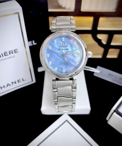 Đồng Hồ Omega Ladymatic nữ cọc số đính đá tặng kèm 1 bộ dây Fake giá rẻ 34mm