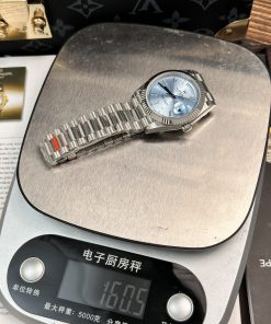 Đồng Hồ Rolex Rep 1 1 Mặt Xanh Băng Nhà Máy GS Tinh Chỉnh 160 Gram 40mm (1)