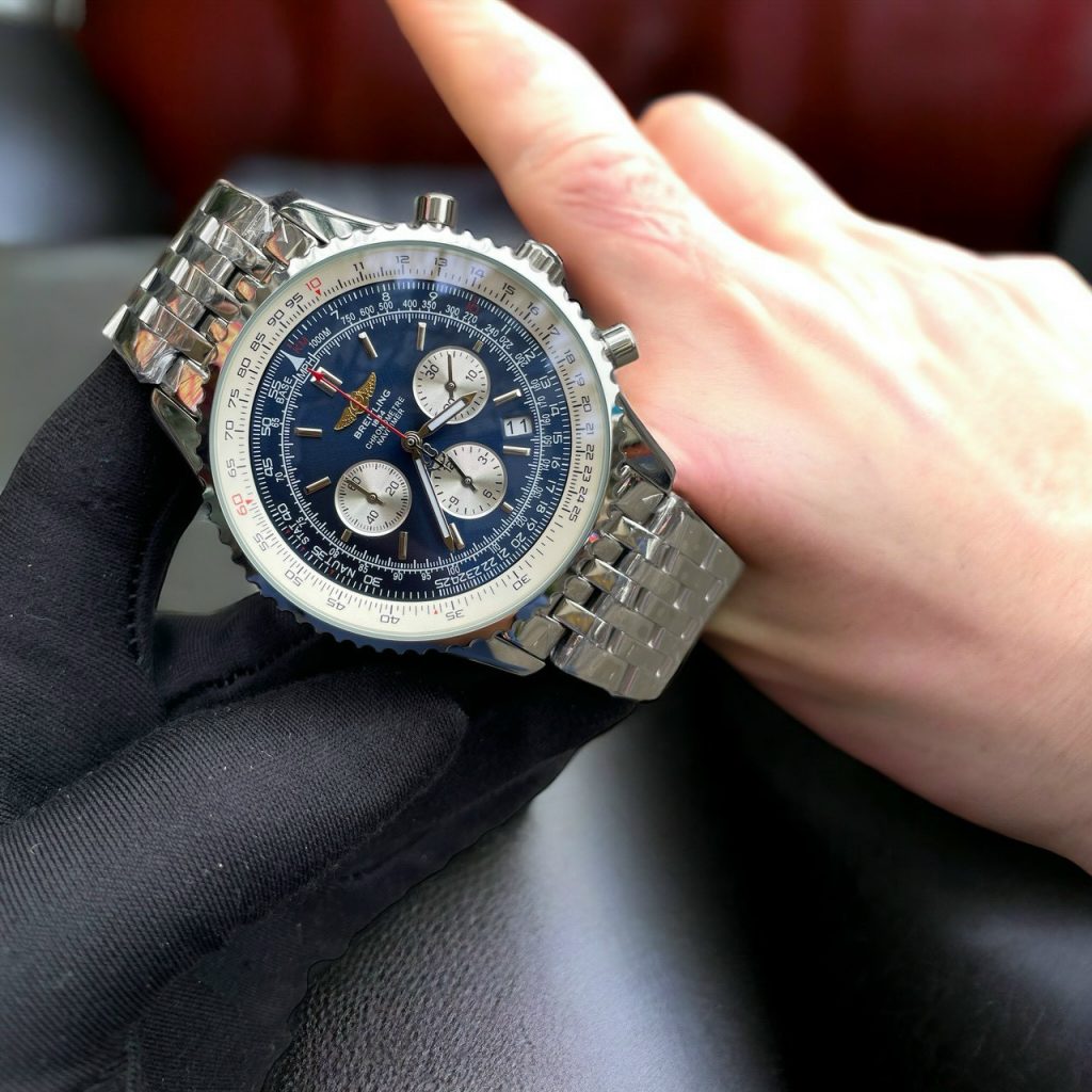 Đồng hồ Breitling Navitimer A23322 nam mặt xanh Super Fake 11 45mm