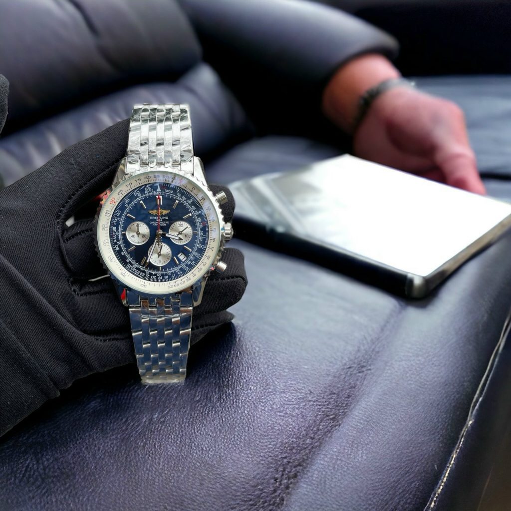 Đồng hồ Breitling Navitimer A23322 nam mặt xanh Super Fake 11 45mm