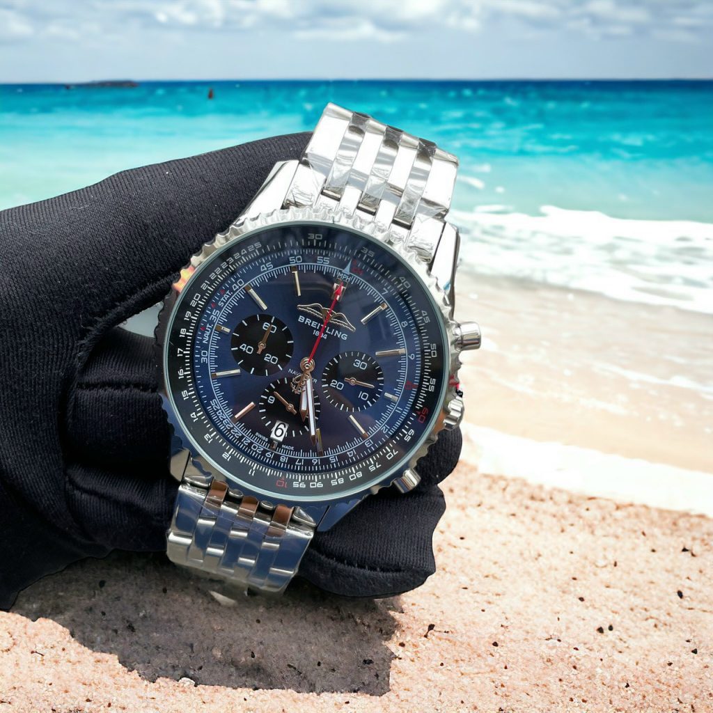 Đồng hồ Breitling nam dây kim loại Fake giá rẻ 45mm