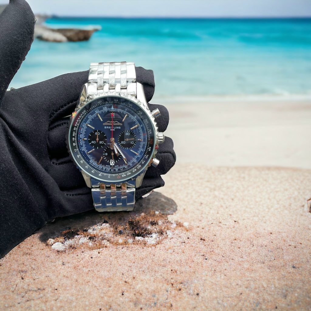 Đồng hồ Breitling nam dây kim loại Fake giá rẻ 45mm