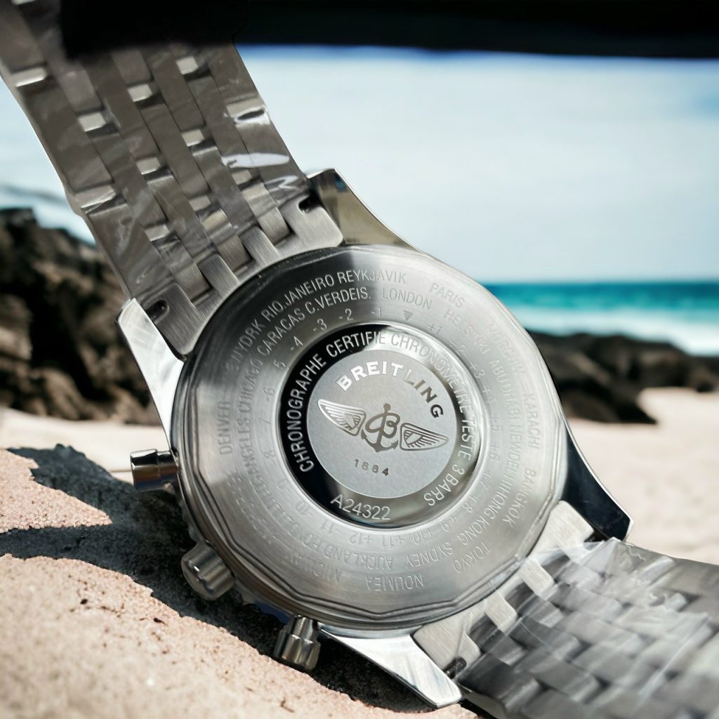 Đồng hồ Breitling nam dây kim loại Fake giá rẻ 45mm