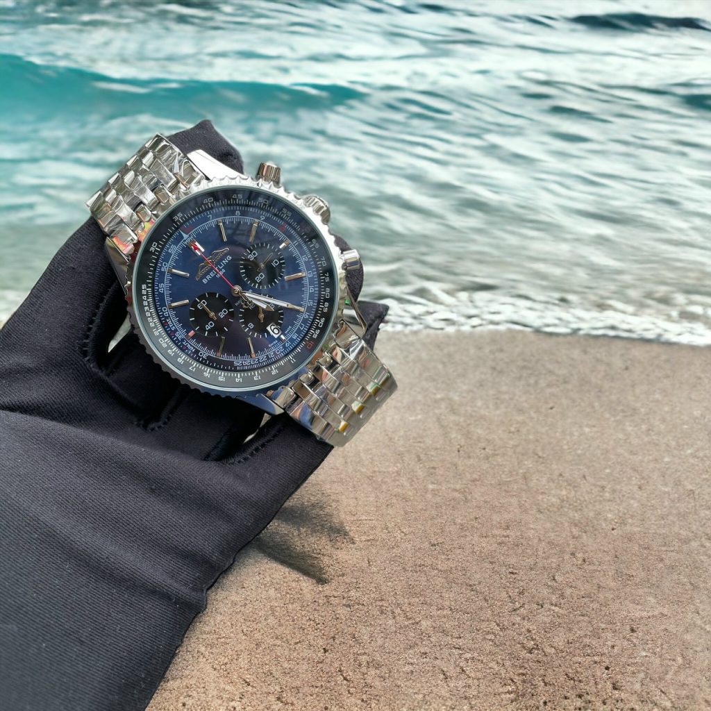 Đồng hồ Breitling nam dây kim loại Fake giá rẻ 45mm