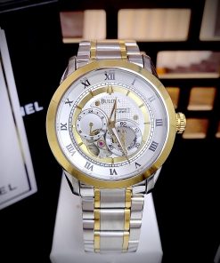 Đồng hồ Bulova 96A123 nam dây kim loại 3 màu mặt Like Auth 42mm