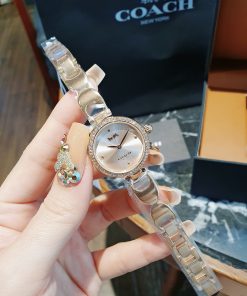 Đồng hồ Coach Part Signature nữ Rose Gold đính đá Like Auth 26mm